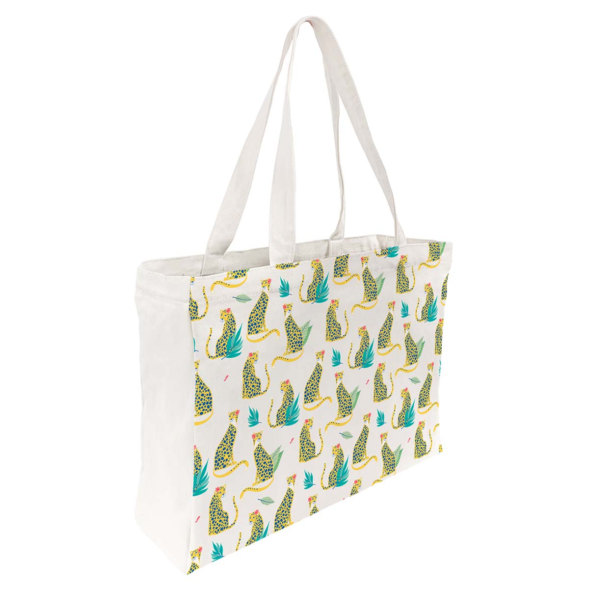 Tote Bag Coton Imprimé Chat Sauvage Tote Bag Coton Imprimé Chat Sauvage