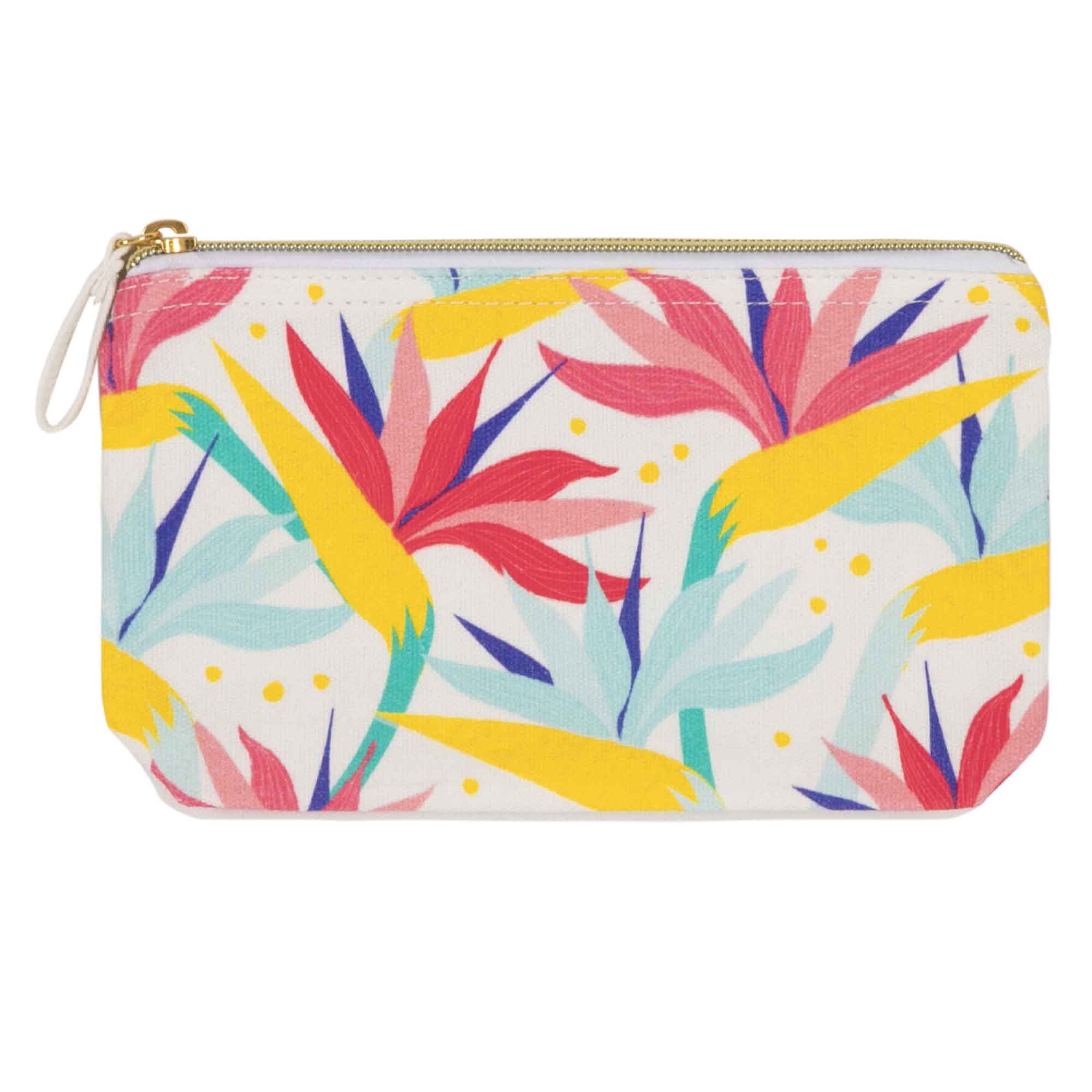 Pochette Coton Imprimé Fleurs Exotiques (photo) Pochette Coton Imprimé Fleurs Exotiques