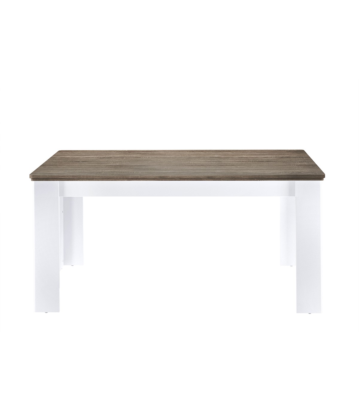 Table extensible plateau couleur chêne - 160-240cm - 8pers. Table extensible plateau couleur chêne - 160-240cm - 8pers.