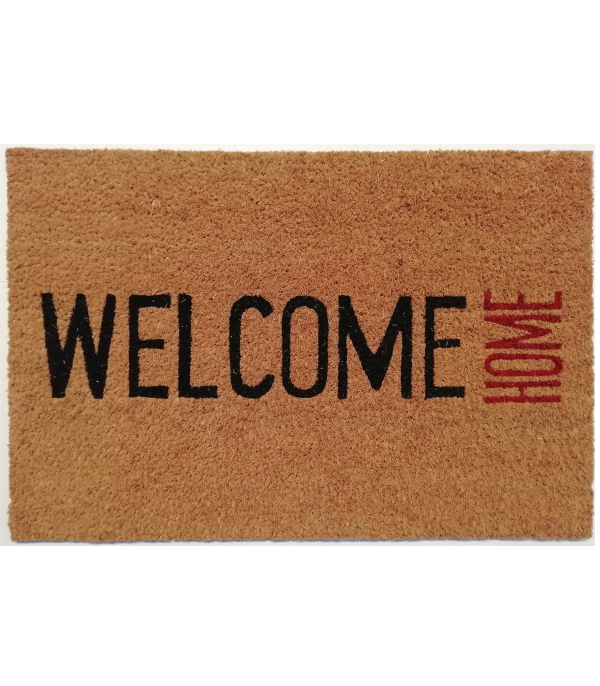 "Paillasson marron avec imprimé "Welcome Home" - 40 x 60 cm"