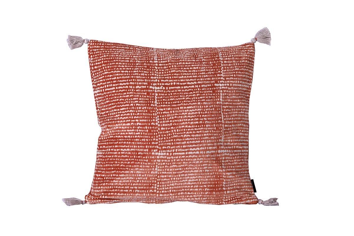 Housse de coussin en velours brique imprimé 40x40 cm (photo) Housse de coussin en velours brique imprimé 40x40 cm