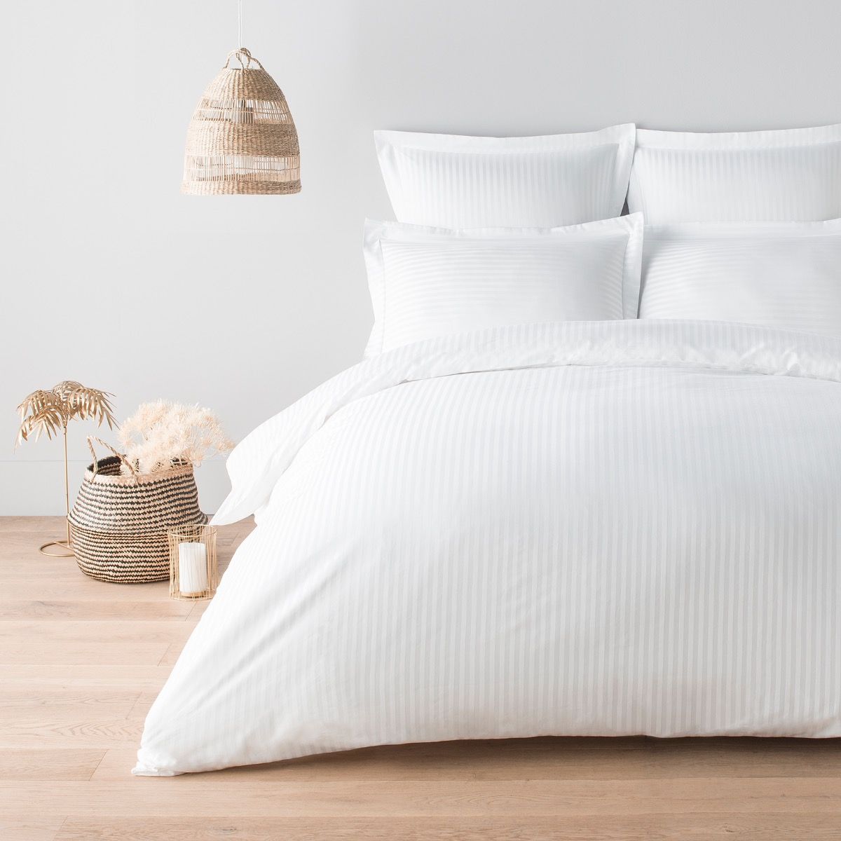 en Coton Blanc 220x240 cm en Coton Blanc 220x240 cm