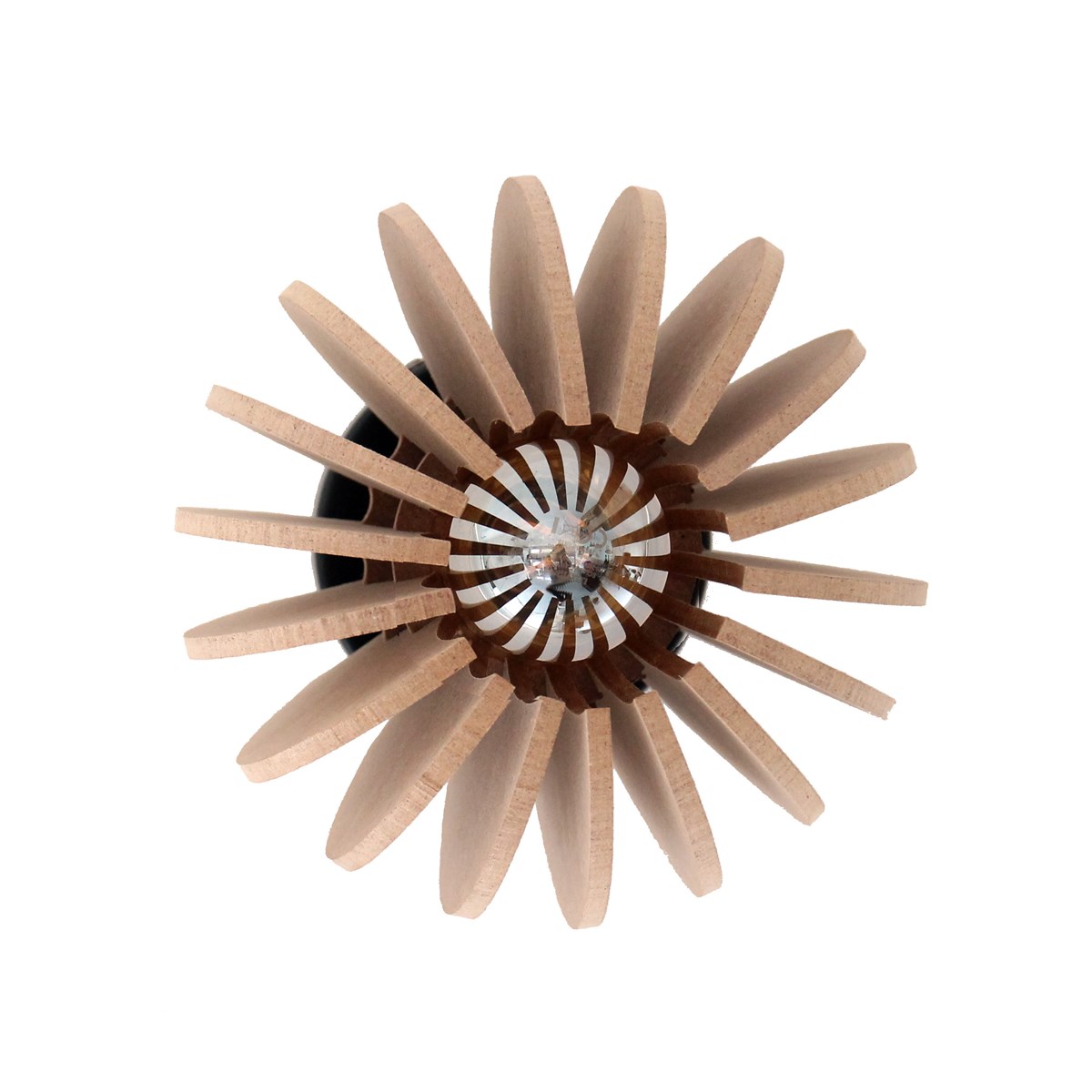 Applique bois boule beige D20cm Applique bois boule beige D20cm