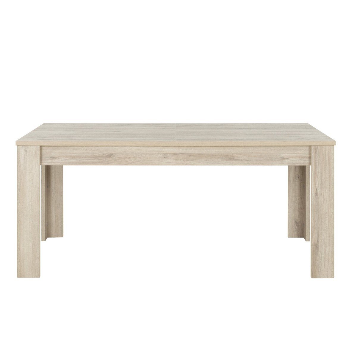 Table à manger extensible - Effet Chêne clair - L228cm - 8pers Table à manger extensible - Effet Chêne clair - L228cm - 8pers