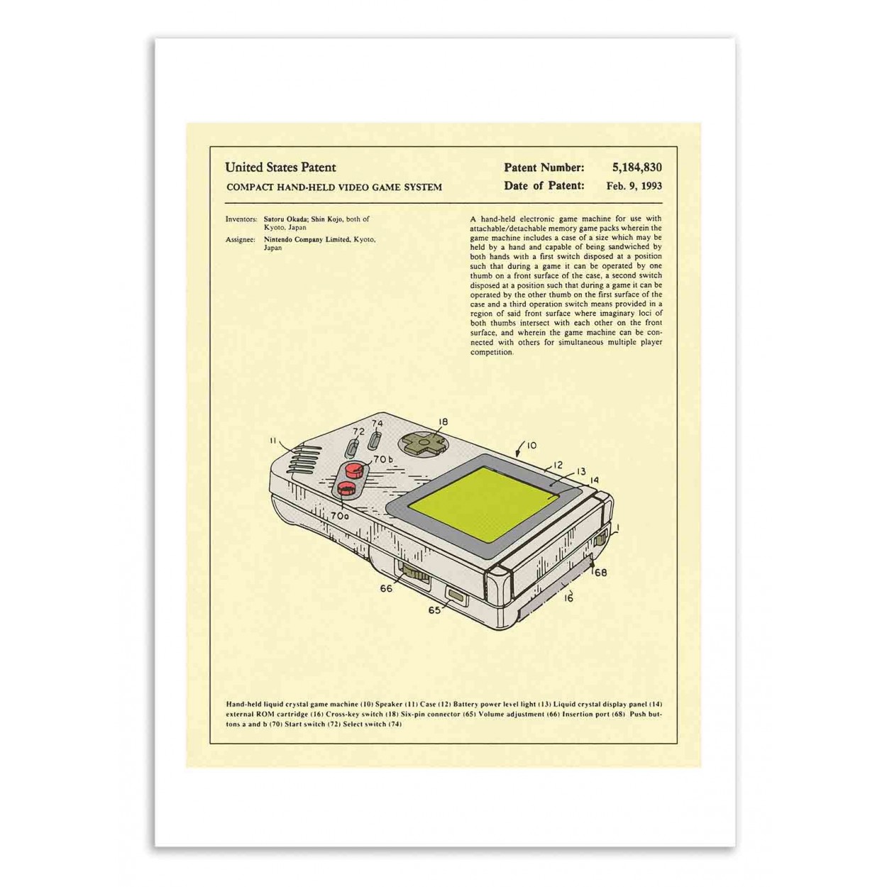 VIDEO GAME SYSTEM - Affiche d'art 50 x 70 cm (photo) VIDEO GAME SYSTEM - Affiche d'art 50 x 70 cm