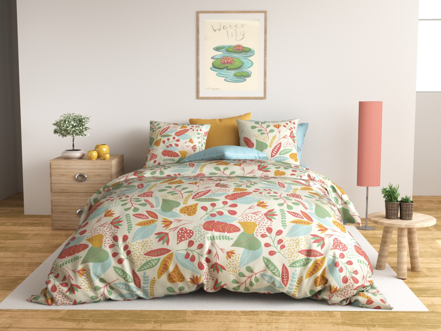 Parure de housse de couette coton vert 240x260 cm Parure de housse de couette coton vert 240x260 cm