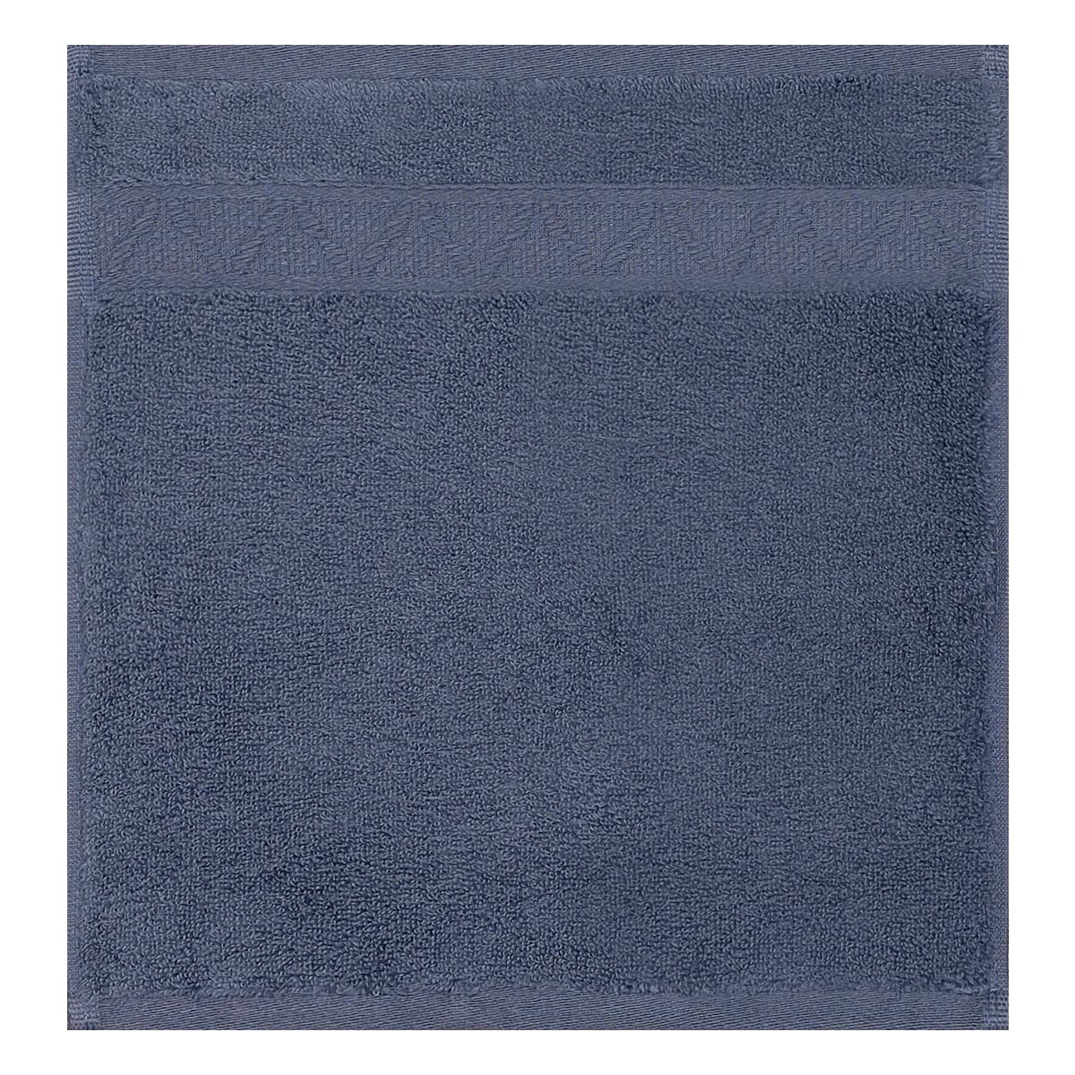 Carré visage en coton bleu orient 30 x 30 Carré visage en coton bleu orient 30 x 30