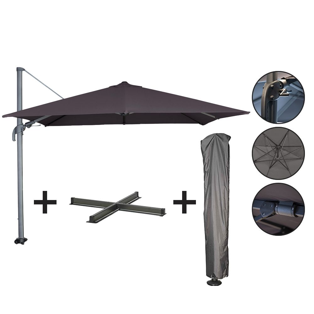 Ensemble parasol + pied + housse Ensemble parasol + pied + housse