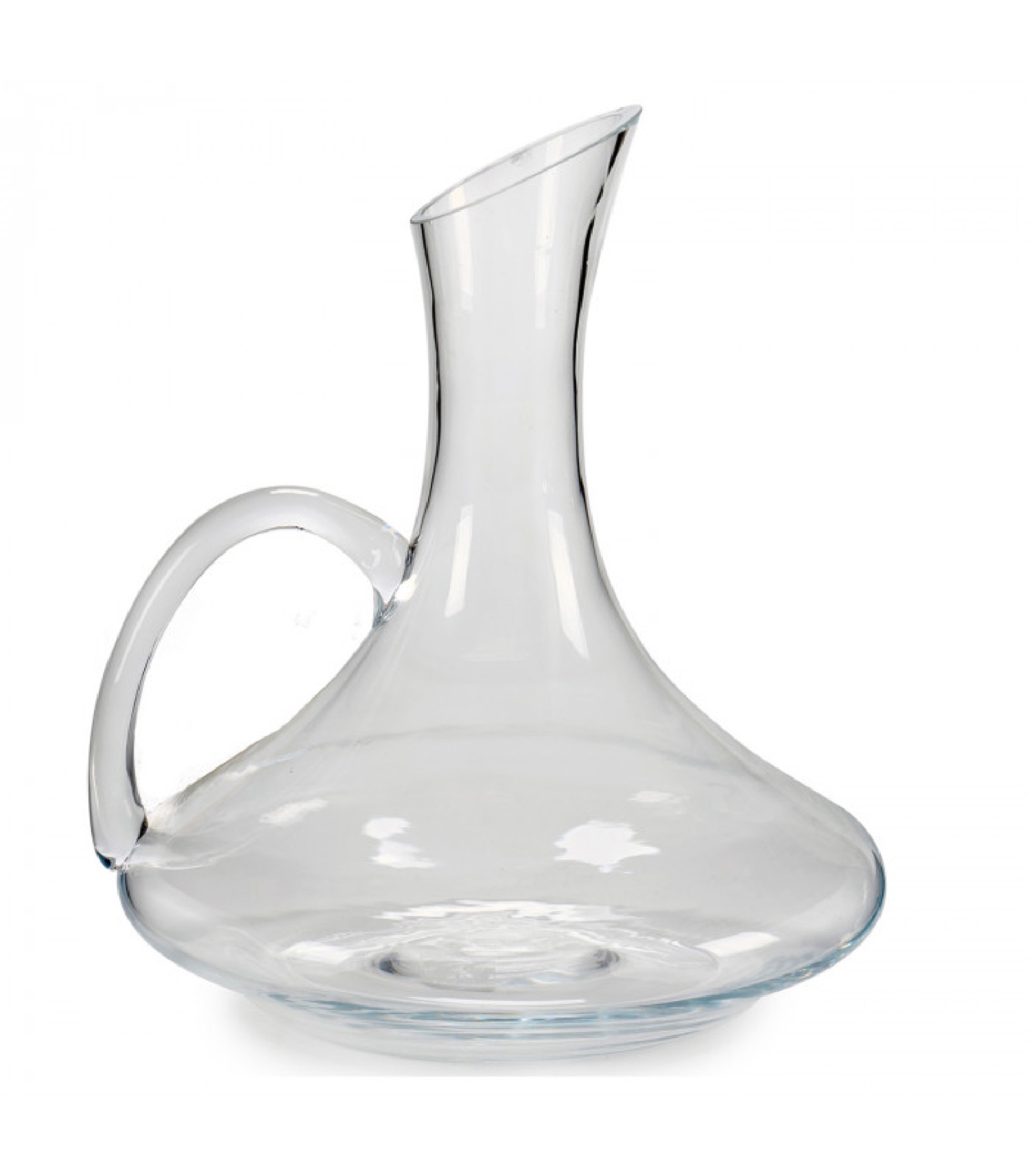 Carafe décanteur vin en verre avec poignée 1,5L (photo) Carafe décanteur vin en verre avec poignée 1,5L