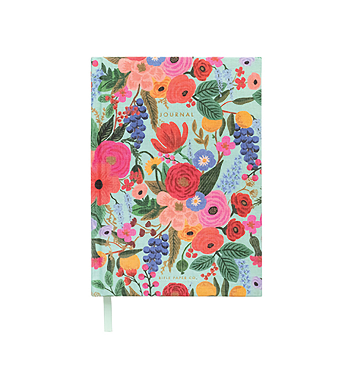 Journal couverture tissu motif Garden Party