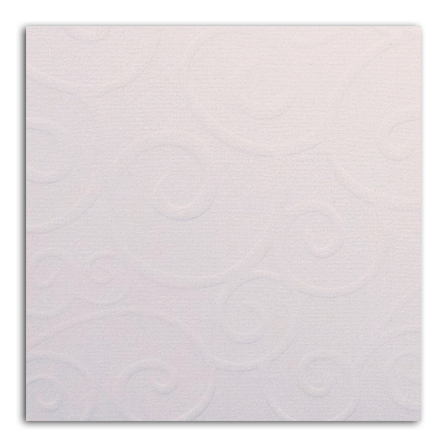 Papier scrap Mahé Blanc Embossé 30,5x30,5 cm Papier scrap Mahé Blanc Embossé 30,5x30,5 cm