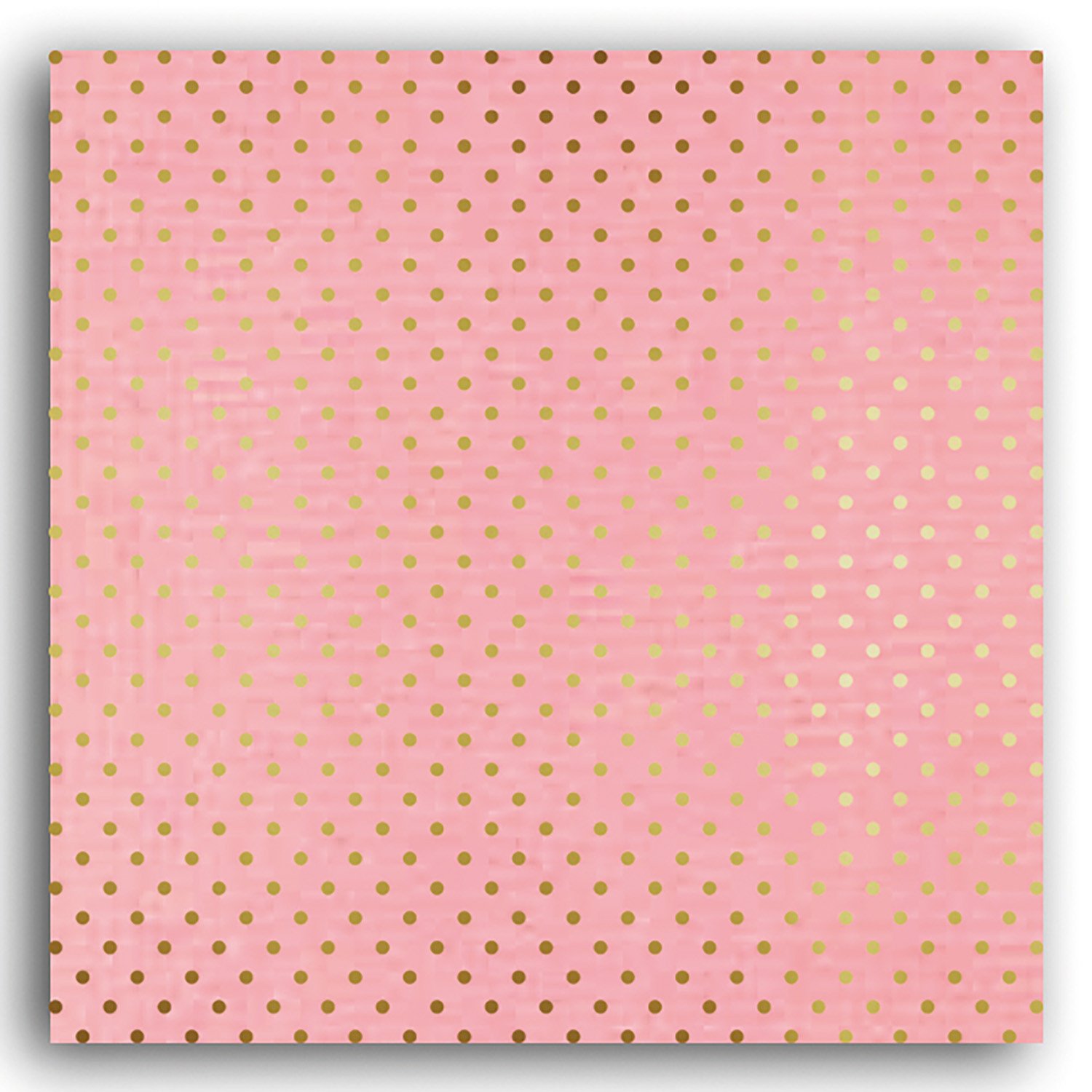 Papier scrapbooking Mahé Rose Pois Or 30,5x30,5 cm Papier scrapbooking Mahé Rose Pois Or 30,5x30,5 cm