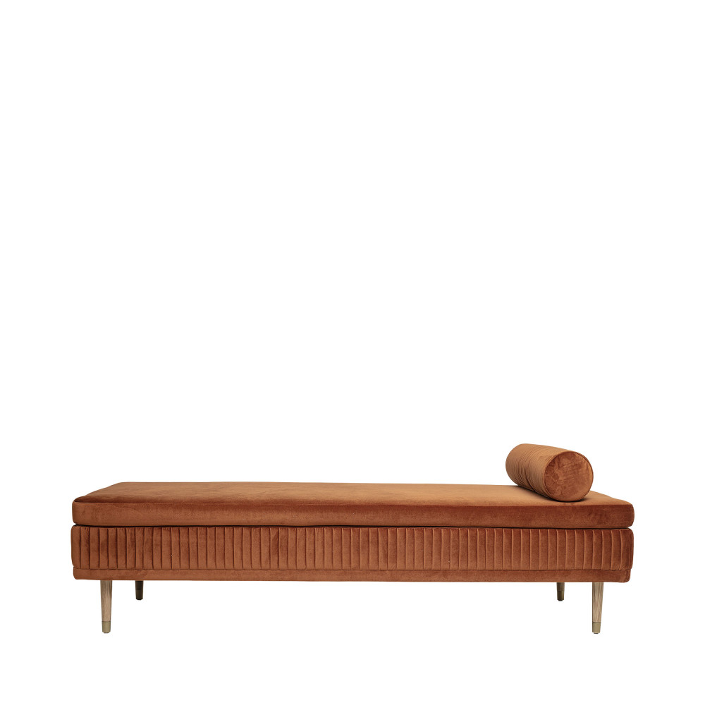 Daybed en velours rouille Daybed en velours rouille