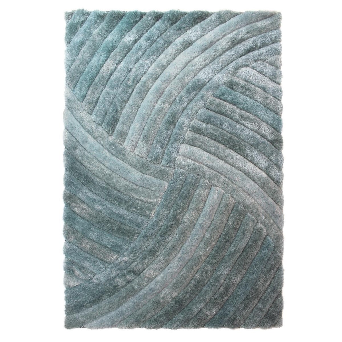 Tapis de salon moderne en Polyester Bleu ciel 160x230 cm