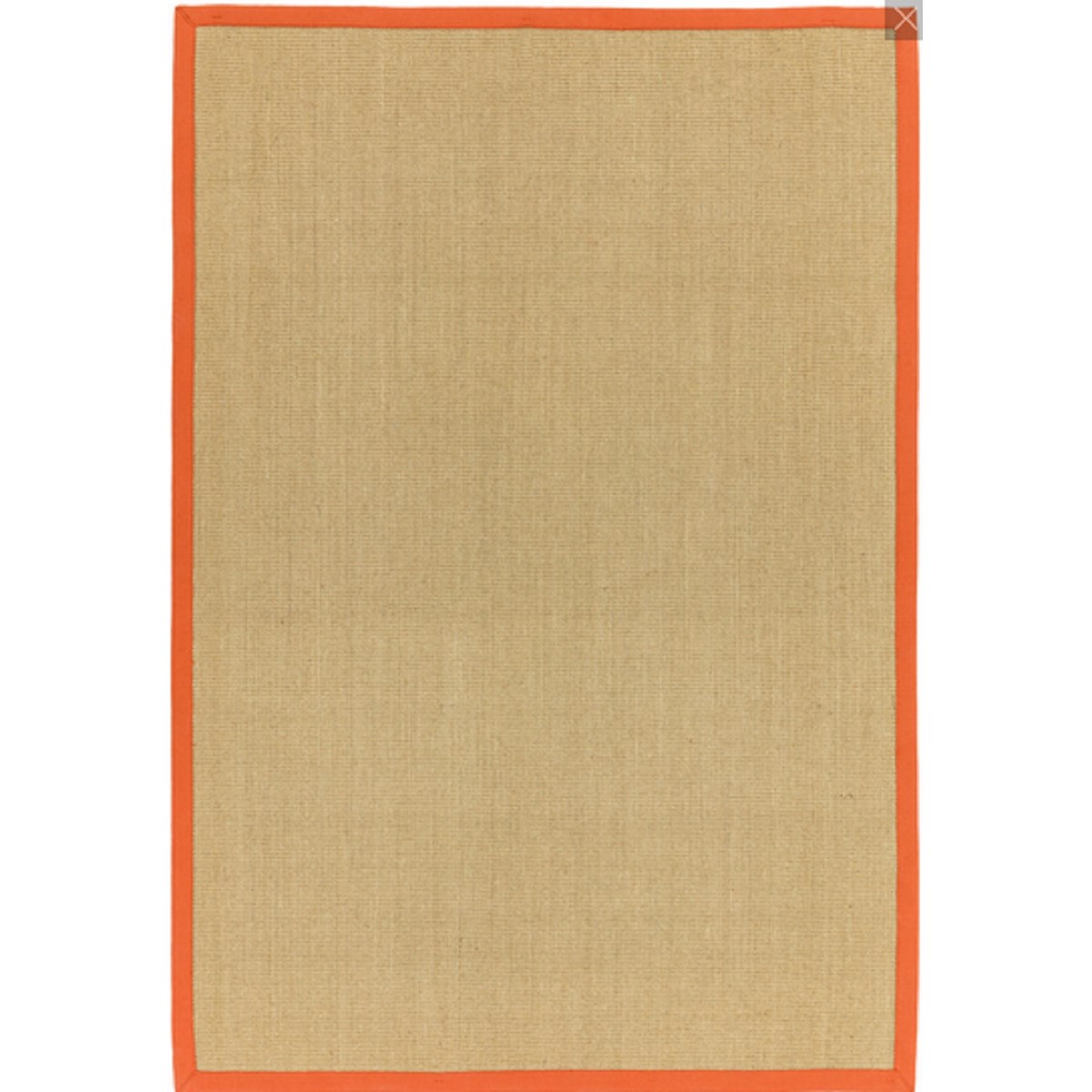 Tapis en Fibre végétale Orange 120x180 cm Tapis en Fibre végétale Orange 120x180 cm