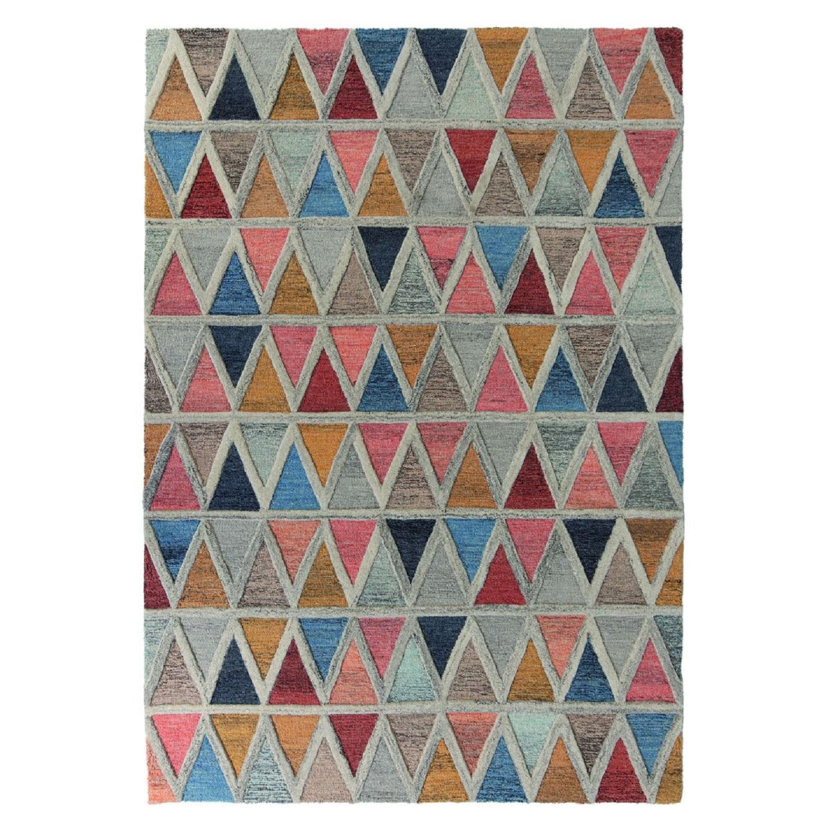 Tapis de salon moderne en Laine Multicolore 160x230 cm Tapis de salon moderne en Laine Multicolore 160x230 cm