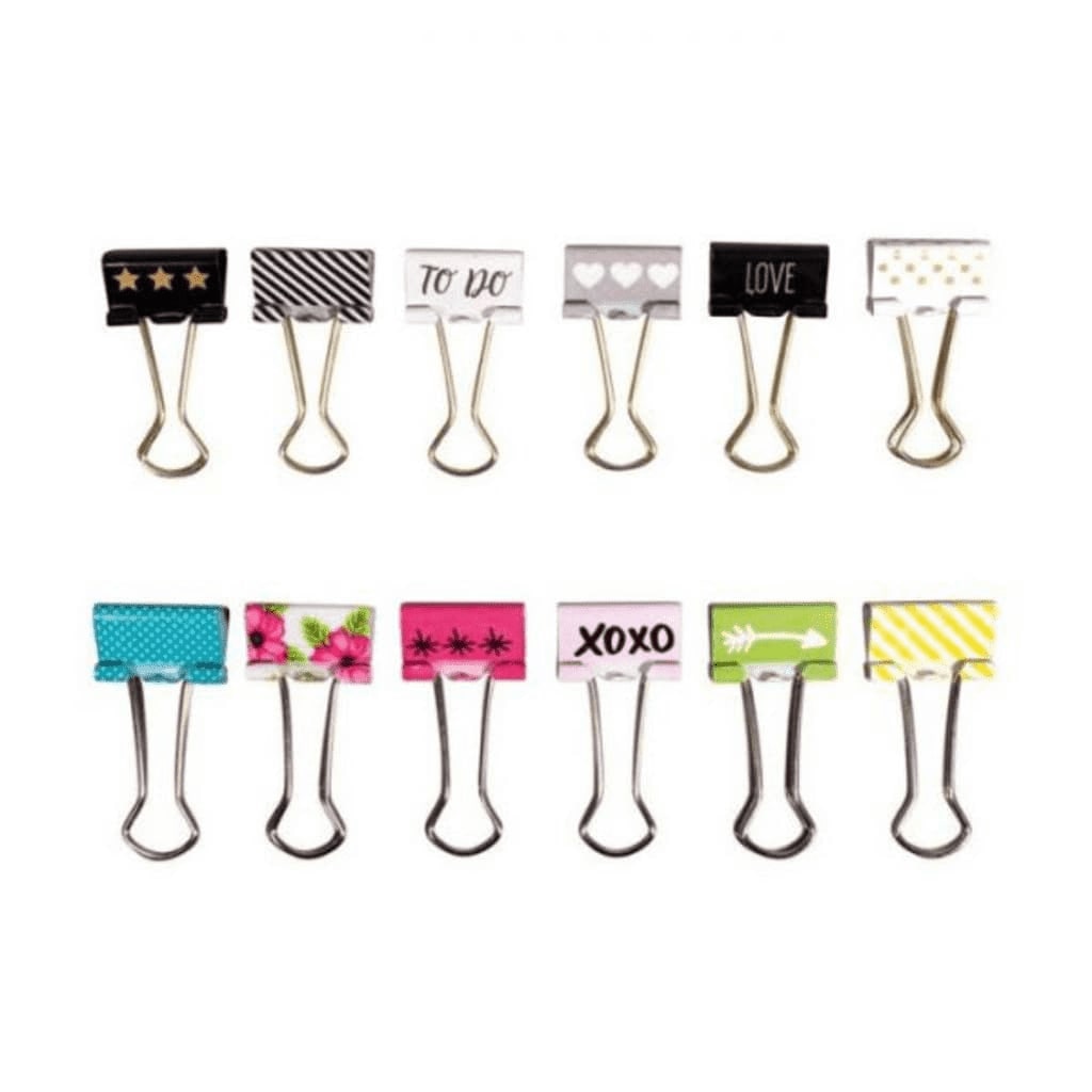 Kit 12 pinces double-clip fantaisie Kit 12 pinces double-clip fantaisie