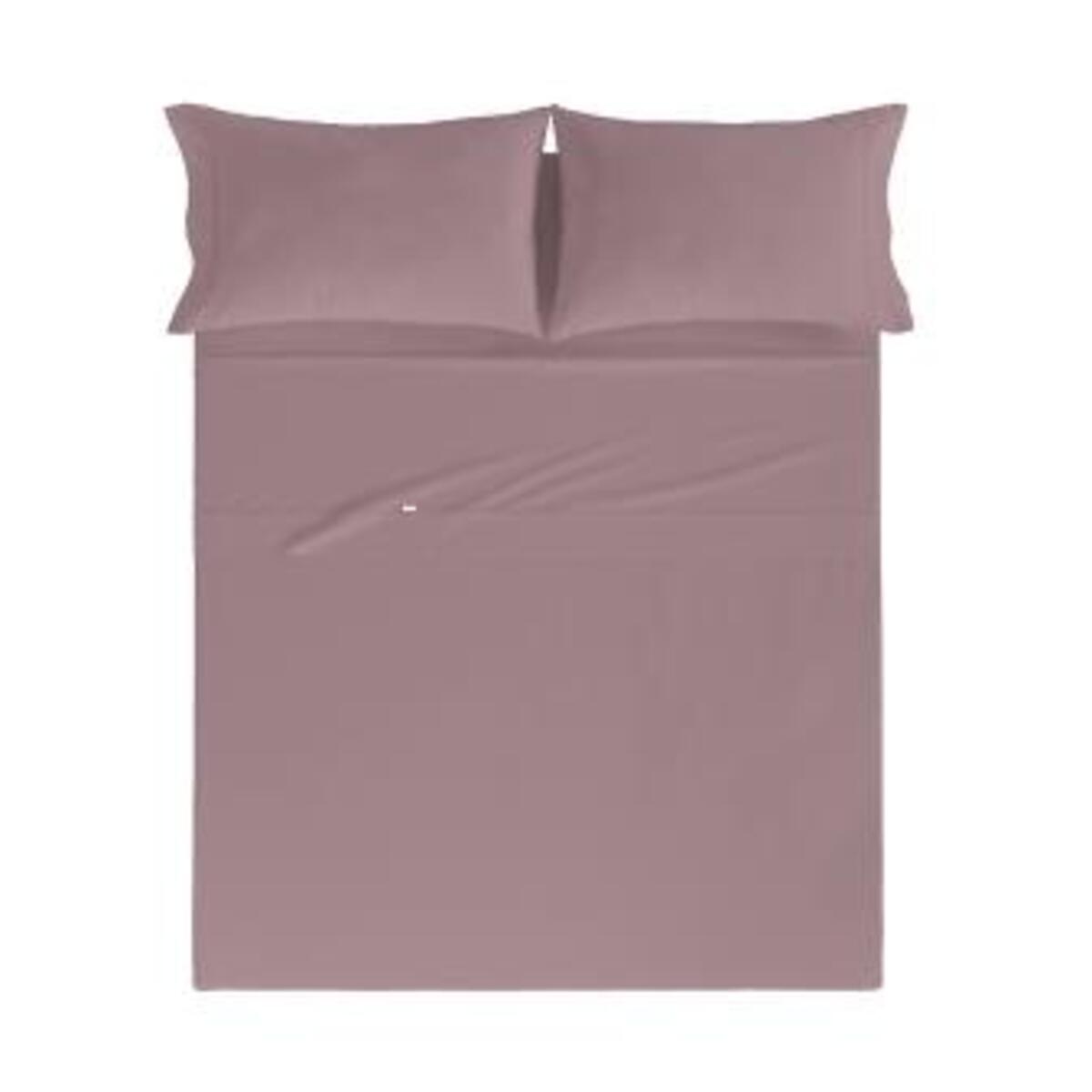 Drap de lit en coton percale mauve 160x280 cm Drap de lit en coton percale mauve 160x280 cm