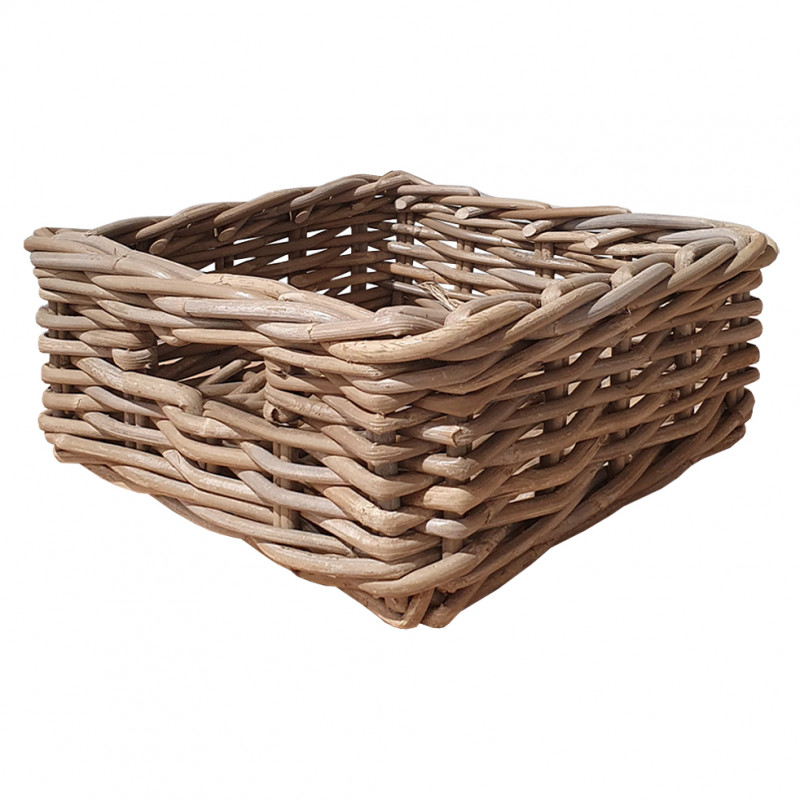 Panier carré en kubu (photo) Panier carré en kubu