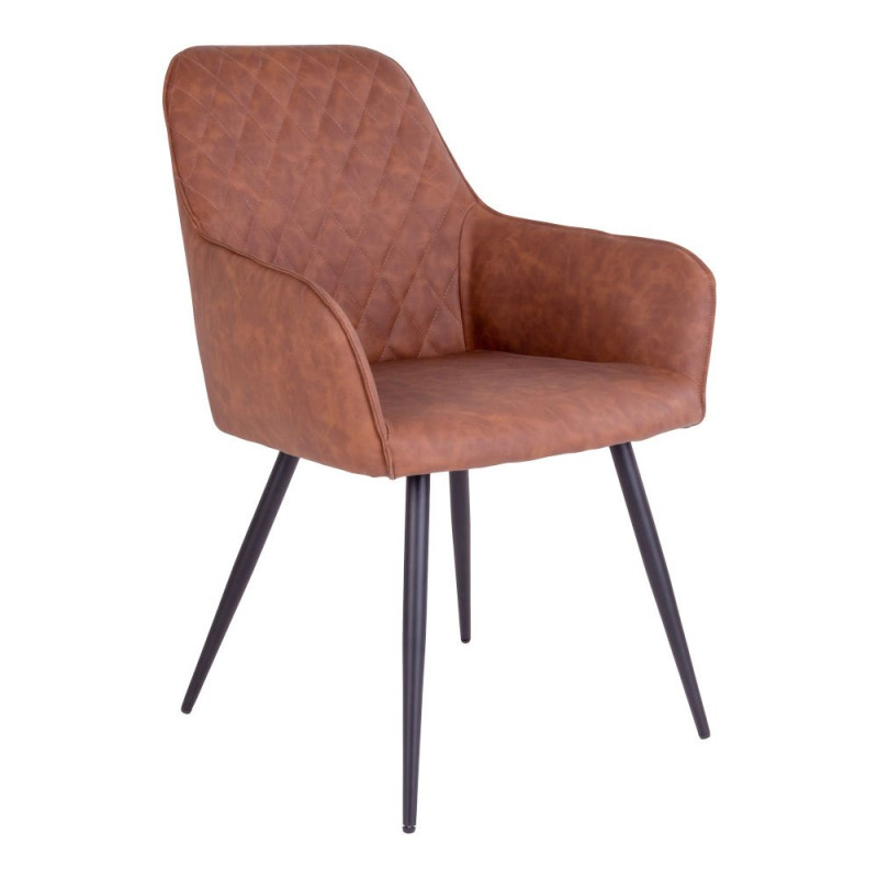 Chaise design en simili cuir