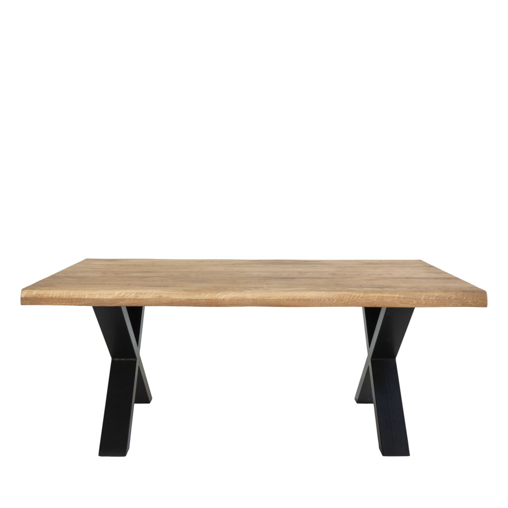 Table basse en bois et métal 120x70cm