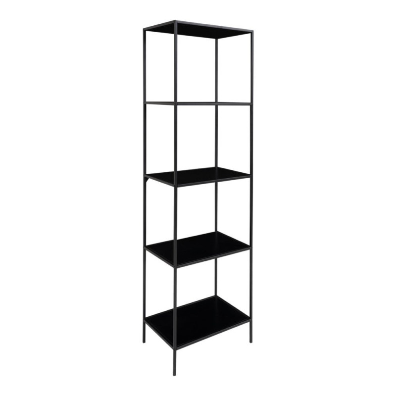 Etagère en bois et métal 51x170cm noir Etagère en bois et métal 51x170cm noir