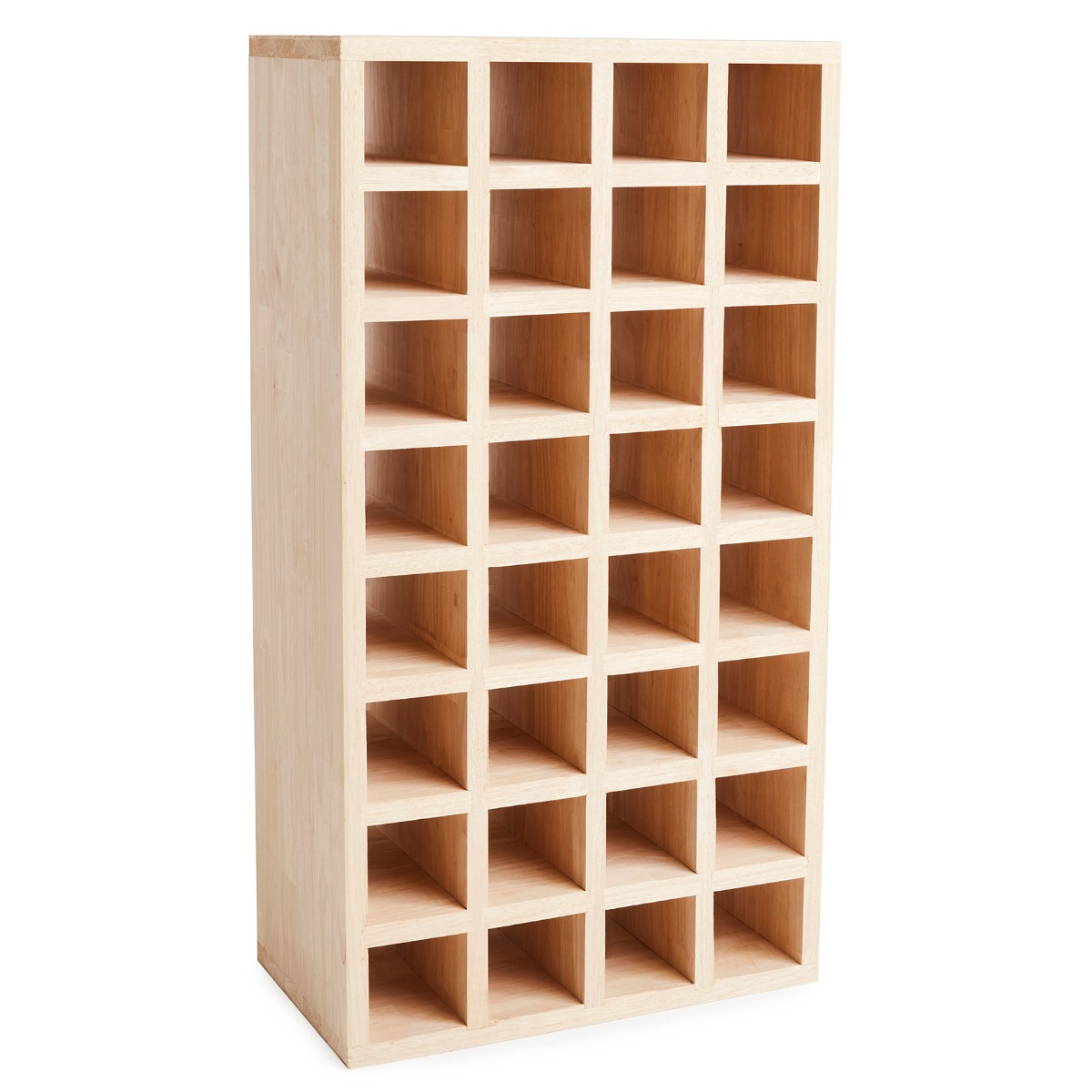 Casier rangement de 32 bouteilles hévéa (photo) Casier rangement de 32 bouteilles hévéa
