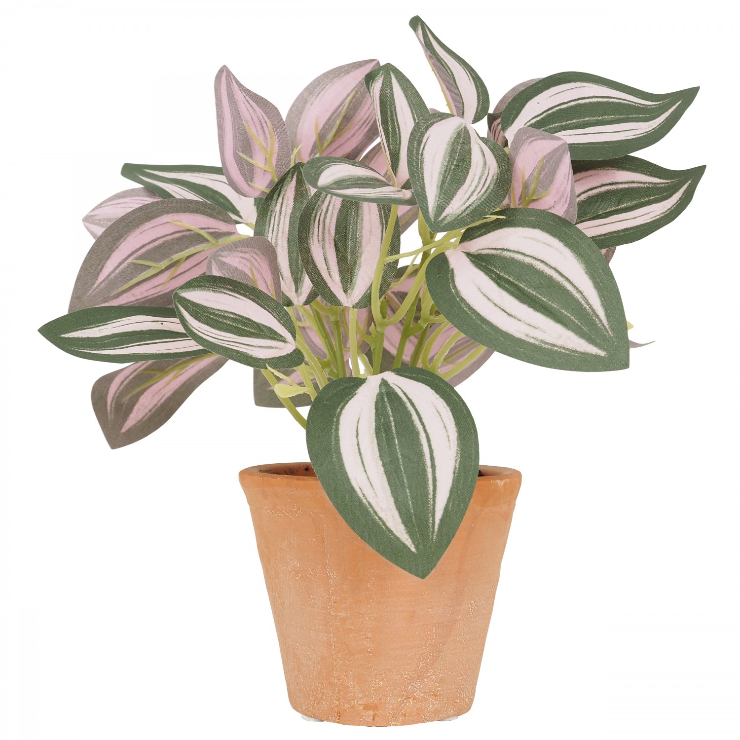 Tradescantia artificiel en pot terracotta 20cm (photo) Tradescantia artificiel en pot terracotta 20cm
