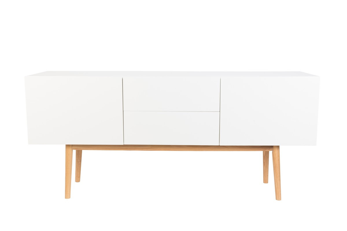 Buffet en bois laqué blanc