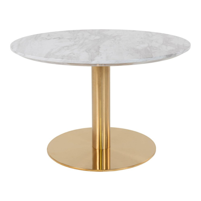 Table basse ronde effet marbre 70cm