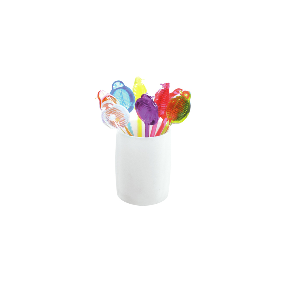 Set de piques cocktail coccinelles 8cm (photo) Set de piques cocktail coccinelles 8cm
