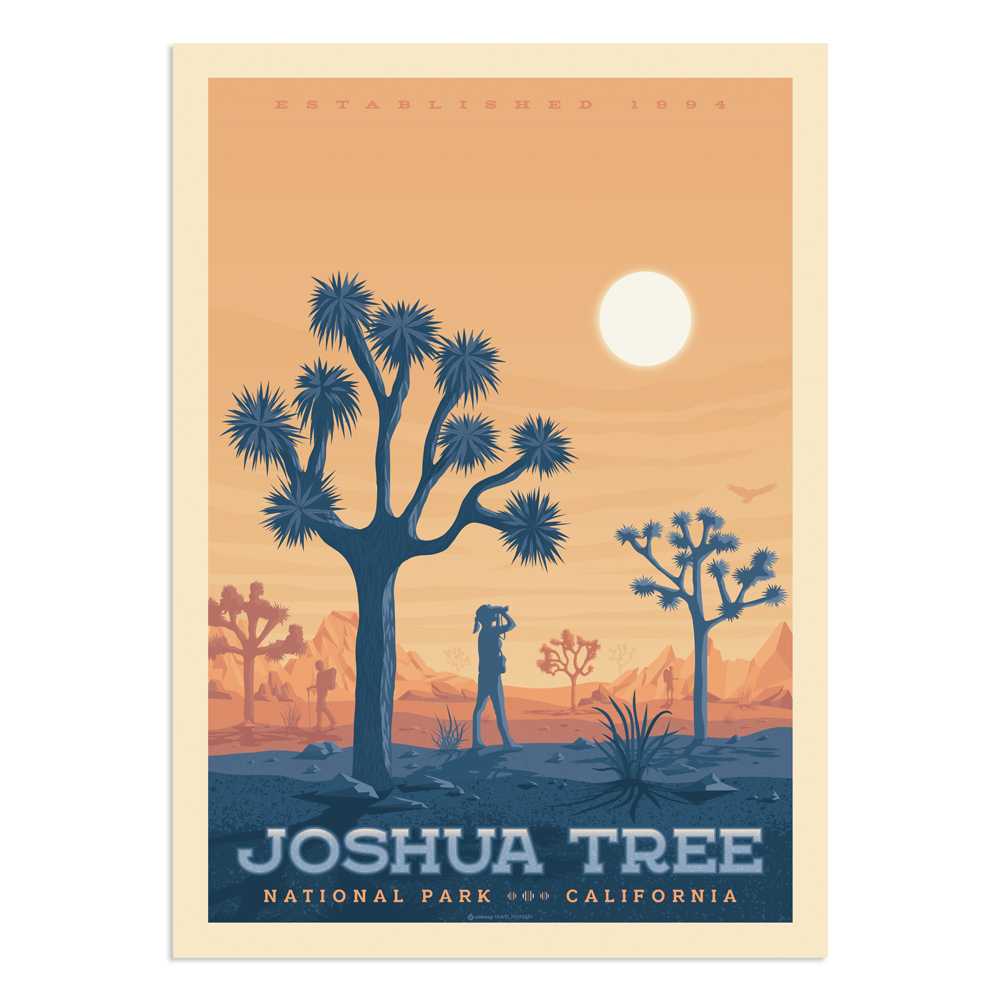 Affiche Joshua Tree National Park 30x40 cm Affiche Joshua Tree National Park 30x40 cm