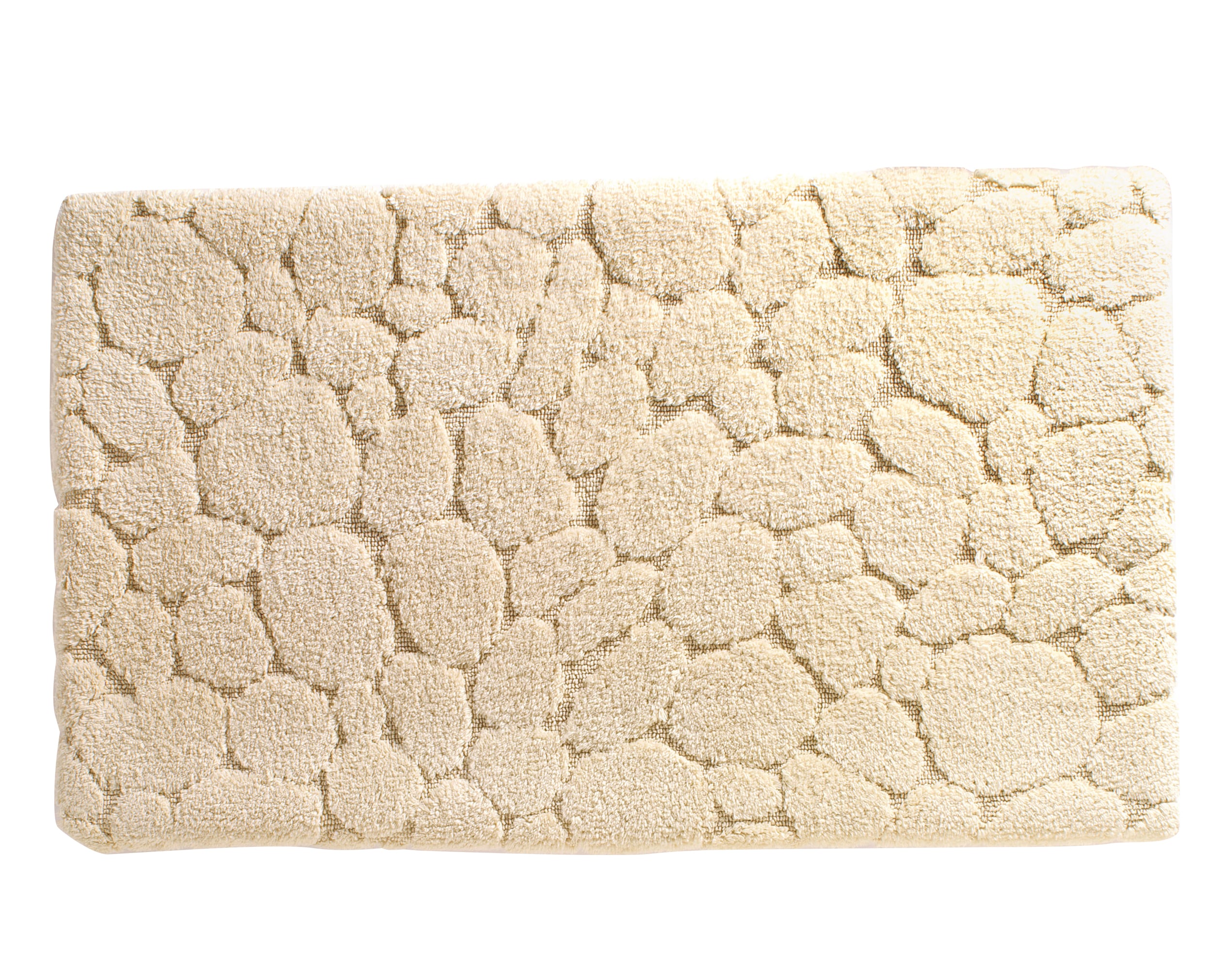 Tapis de bain beige sable 100x60 en coton Tapis de bain beige sable 100x60 en coton