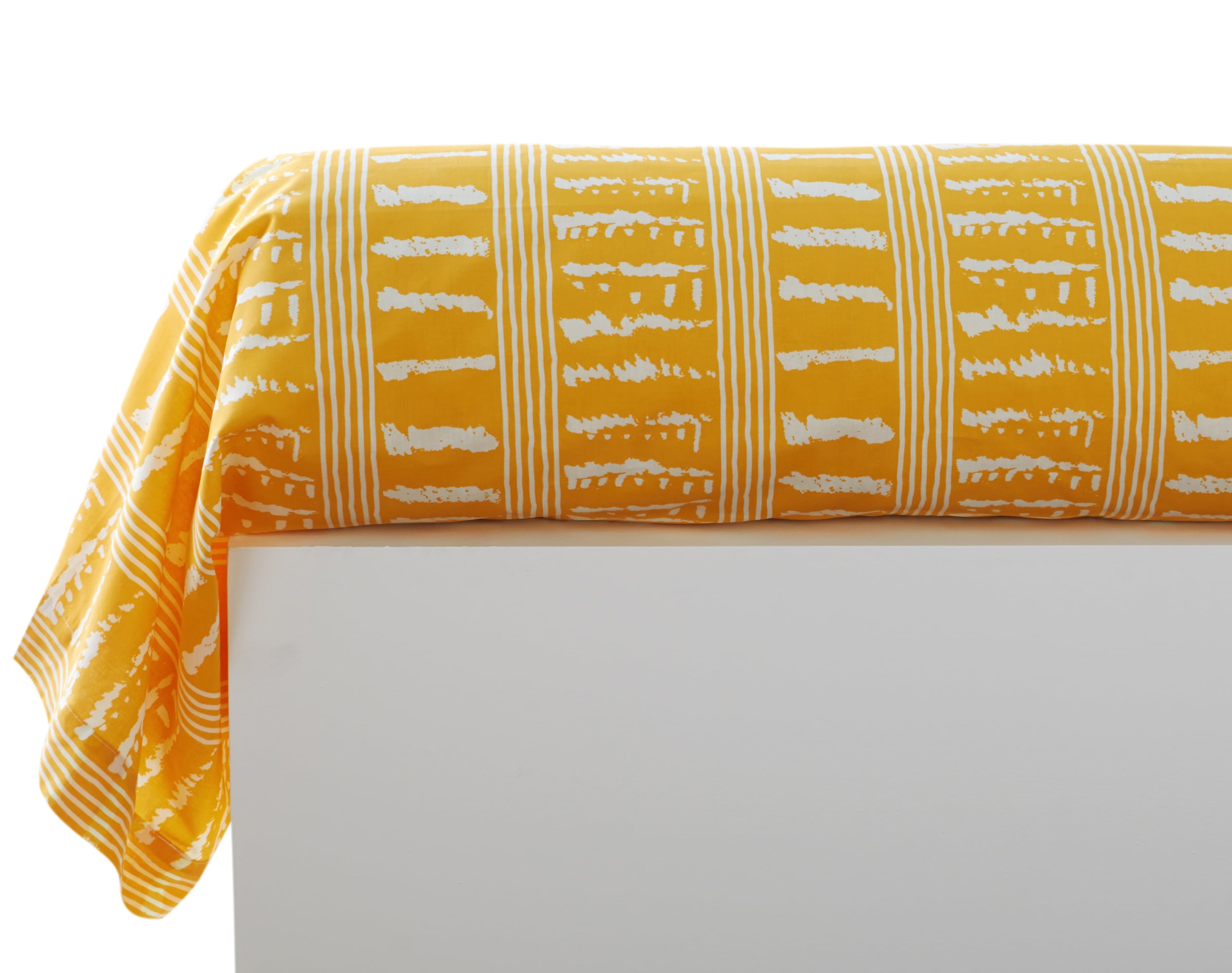 Taie de traversin 43x185 en coton jaune Taie de traversin 43x185 en coton jaune