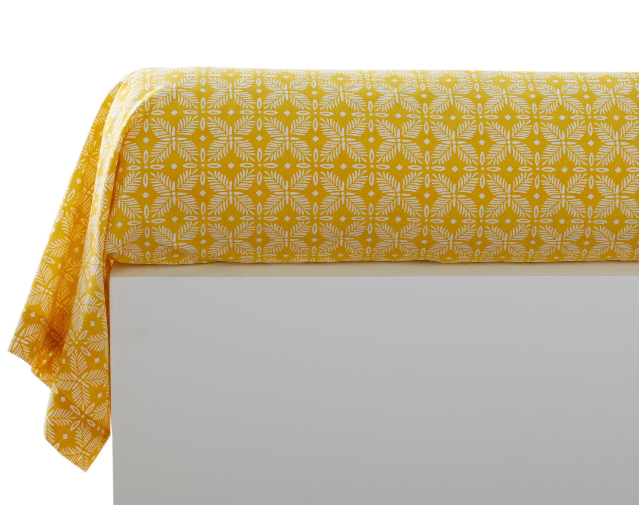 Taie de traversin 43x185 en coton jaune citron Taie de traversin 43x185 en coton jaune citron