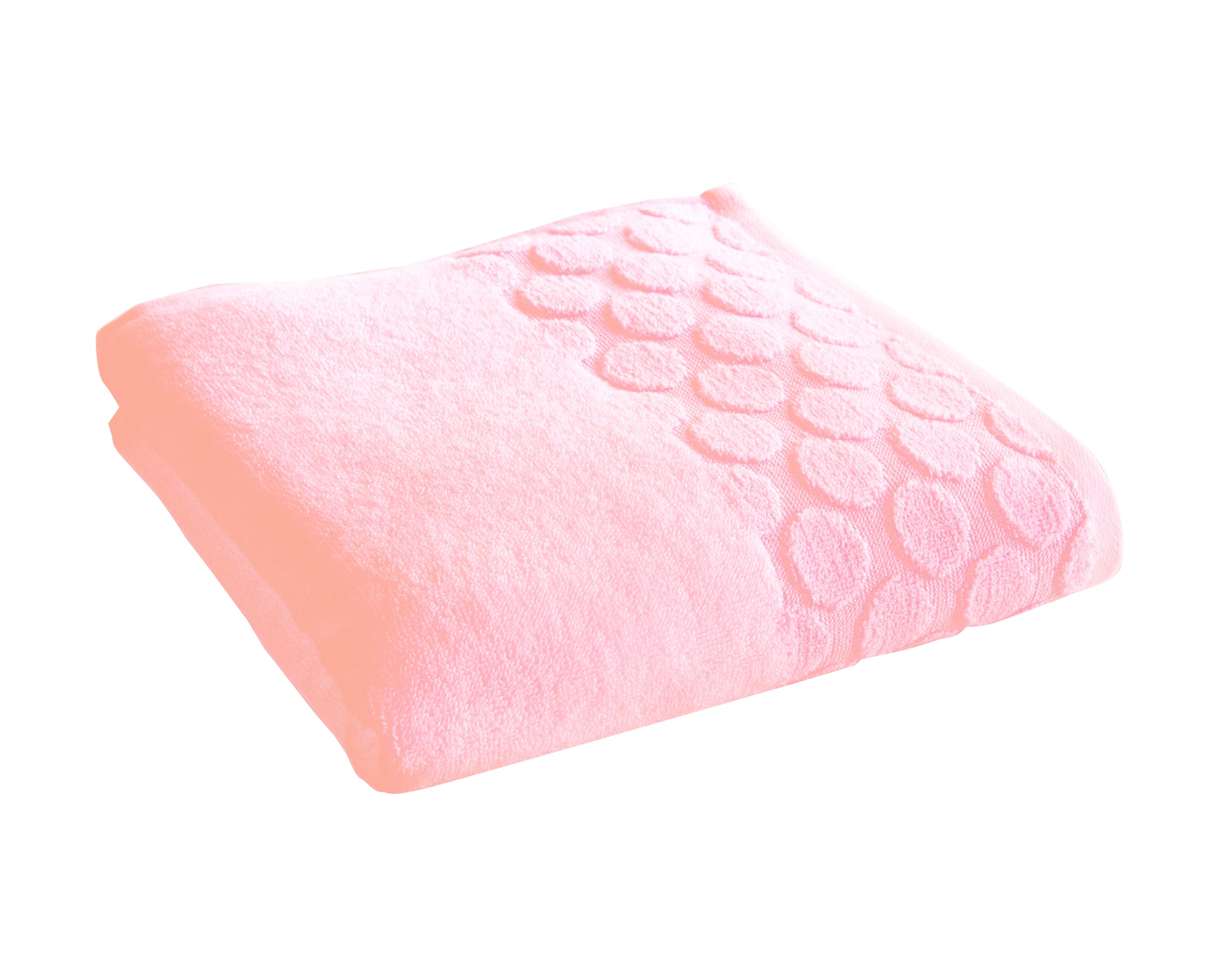 serviette de toilette rose thé 50x100 en coton