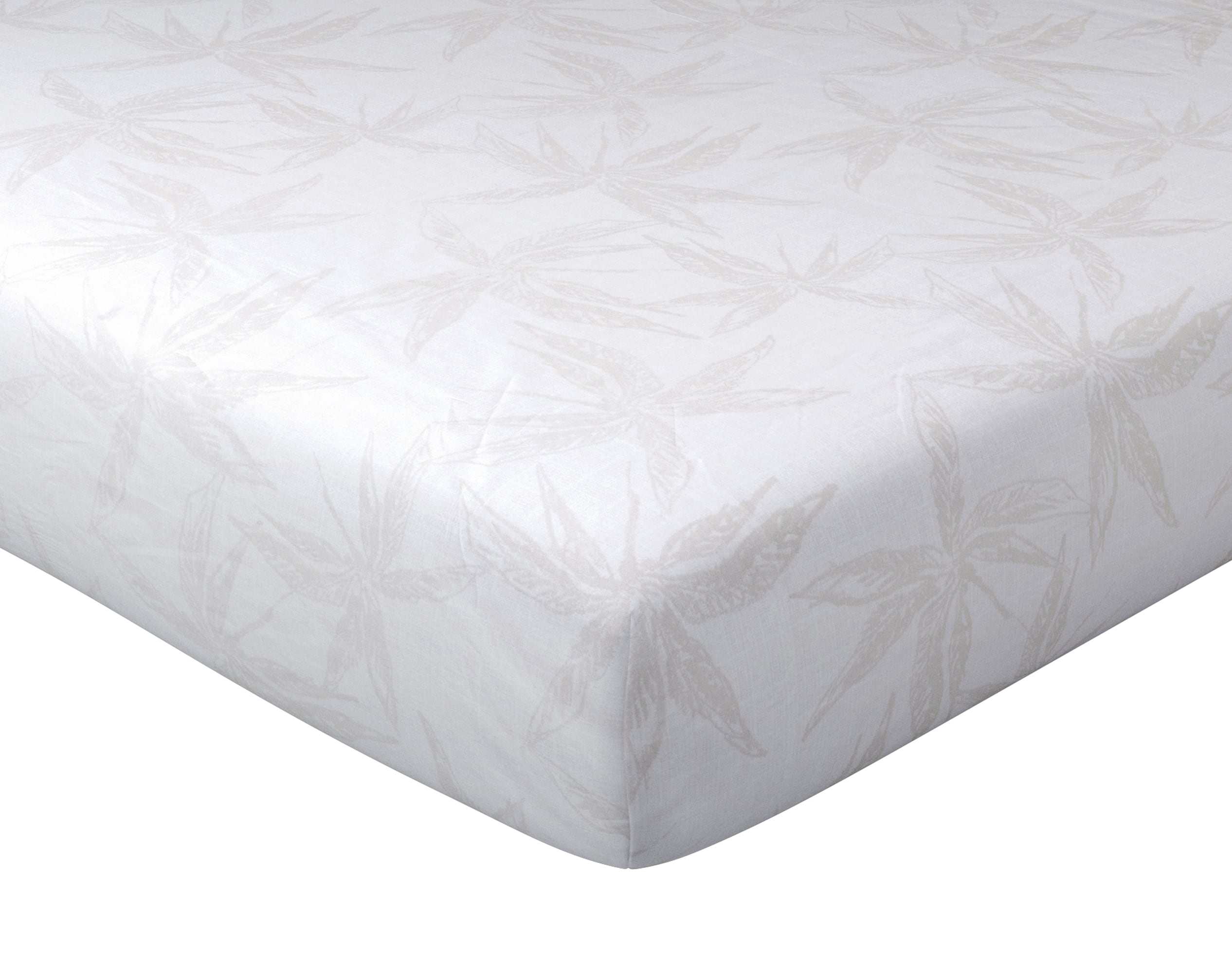Drap-housse 140x190 en coton beige Drap-housse 140x190 en coton beige
