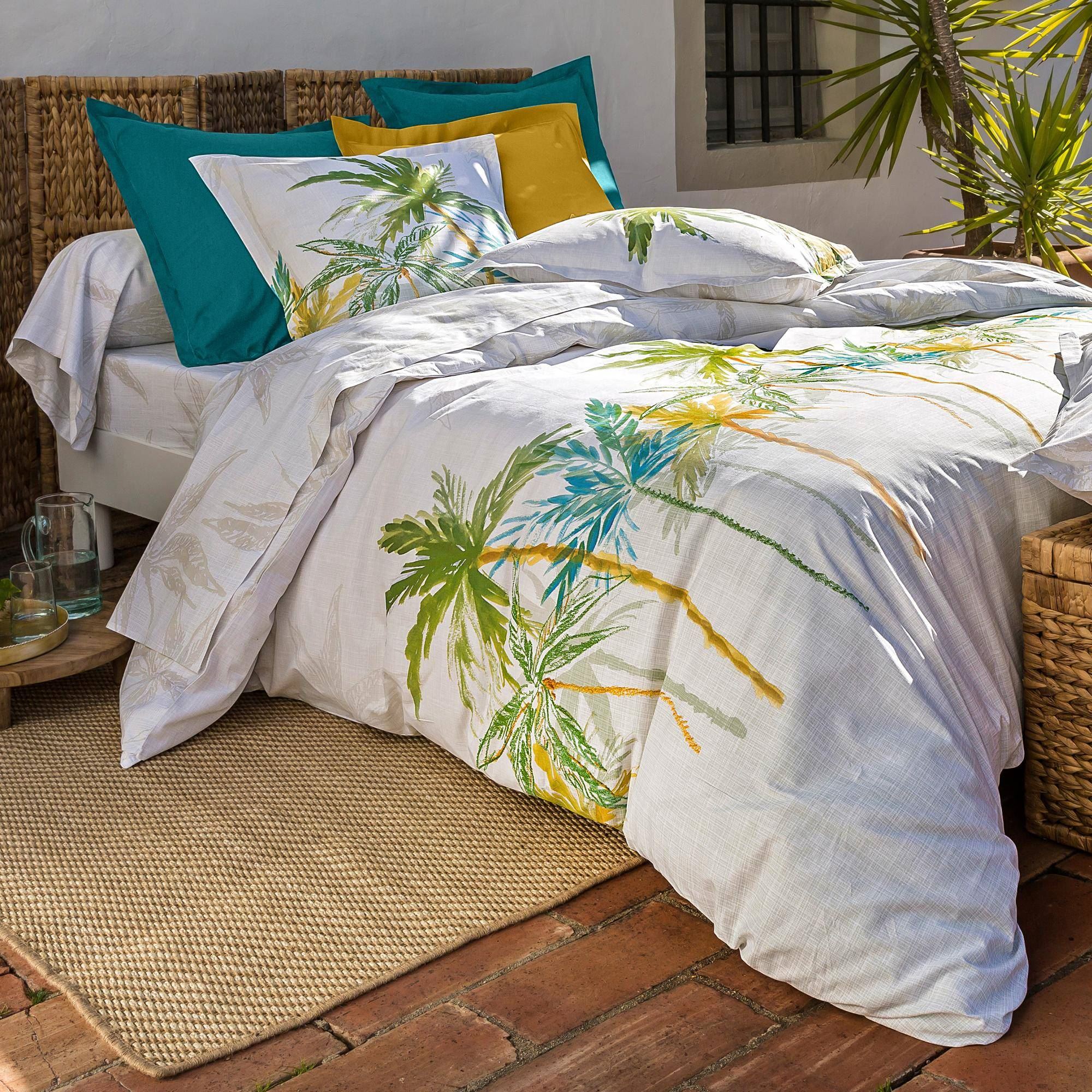 Housse de couette 240x220 en coton beige