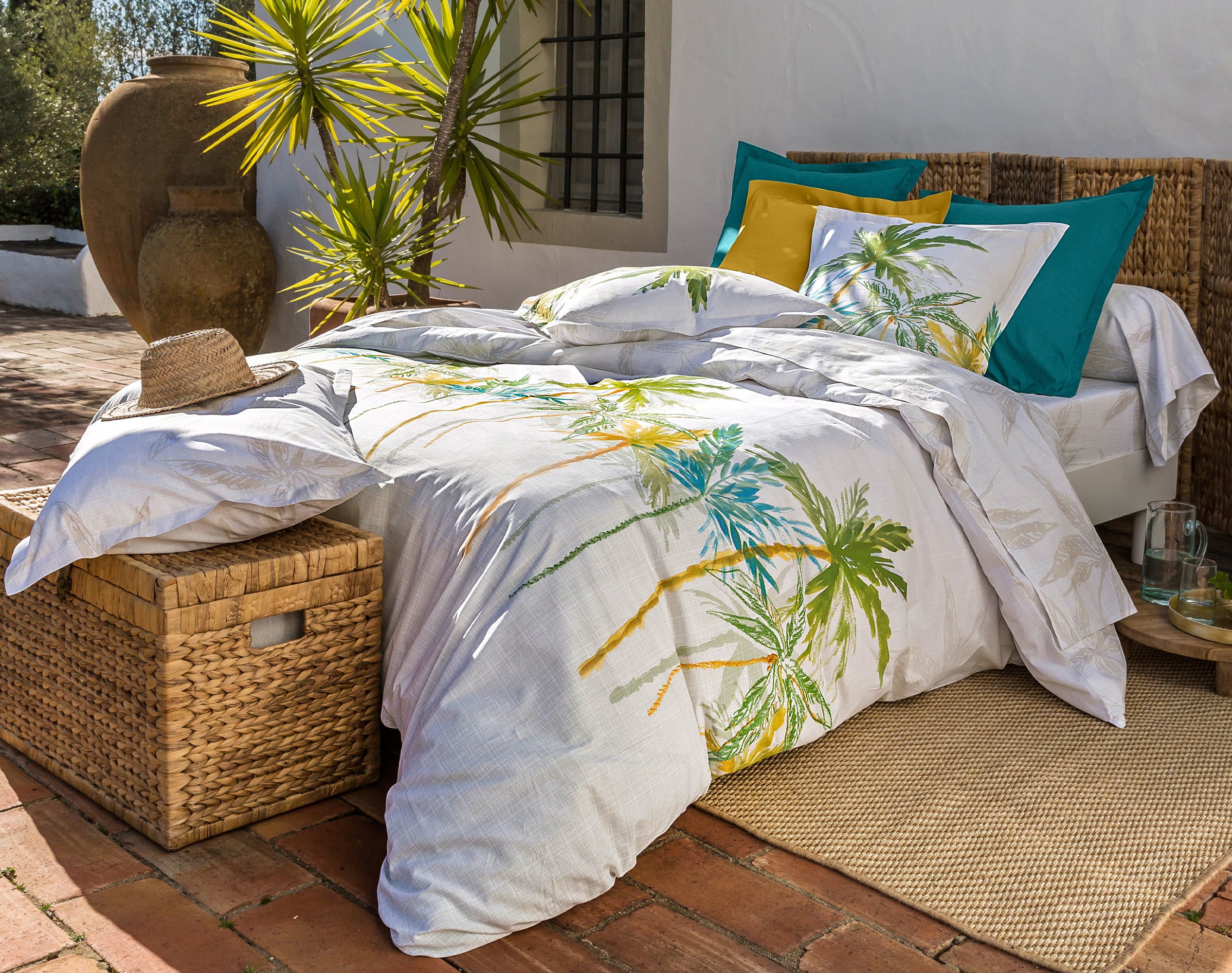 Housse de couette 140x200 en coton beige (photo) Housse de couette 140x200 en coton beige