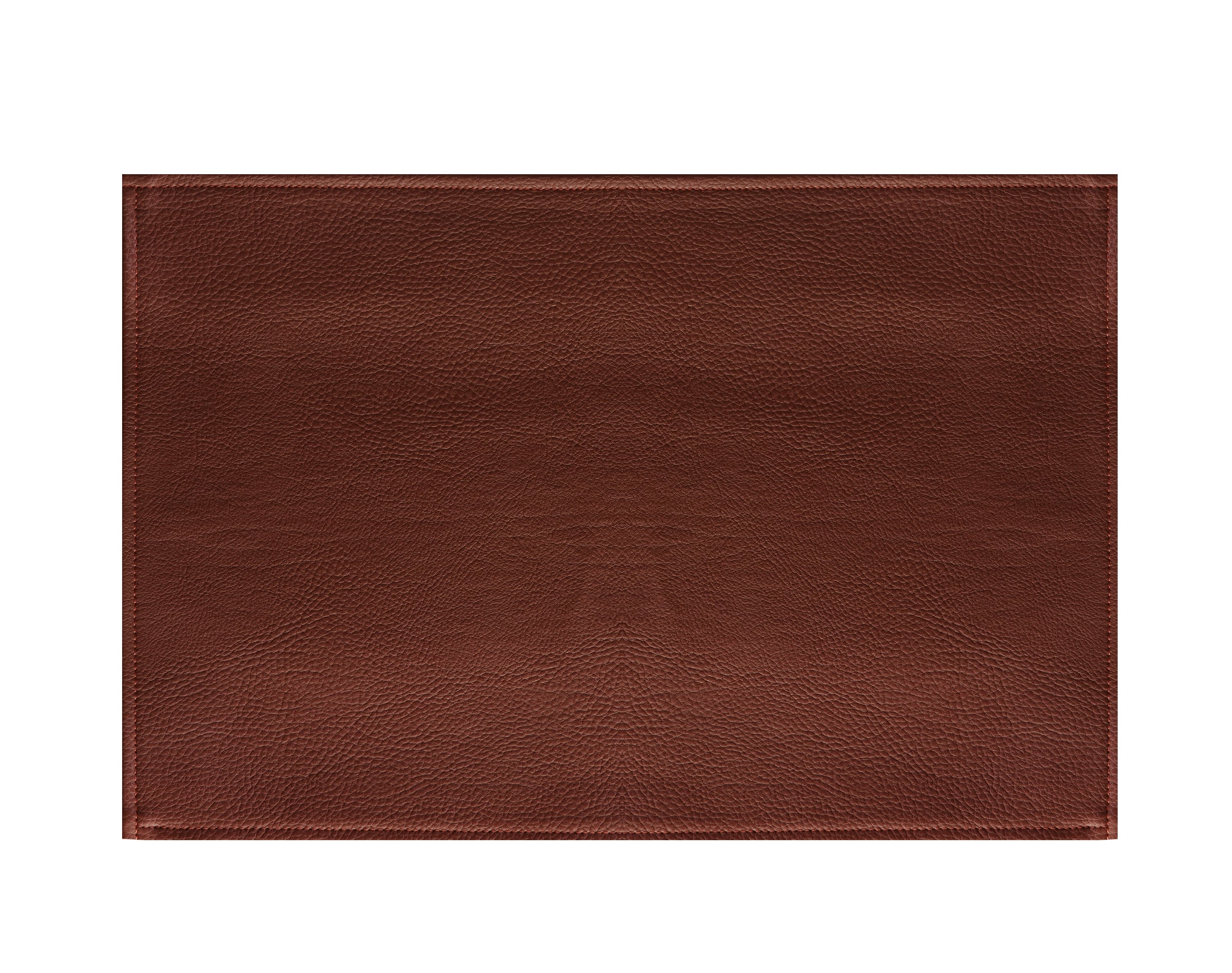 Lot de 2 sets de table aspect grainé marron 45x30 Lot de 2 sets de table aspect grainé marron 45x30
