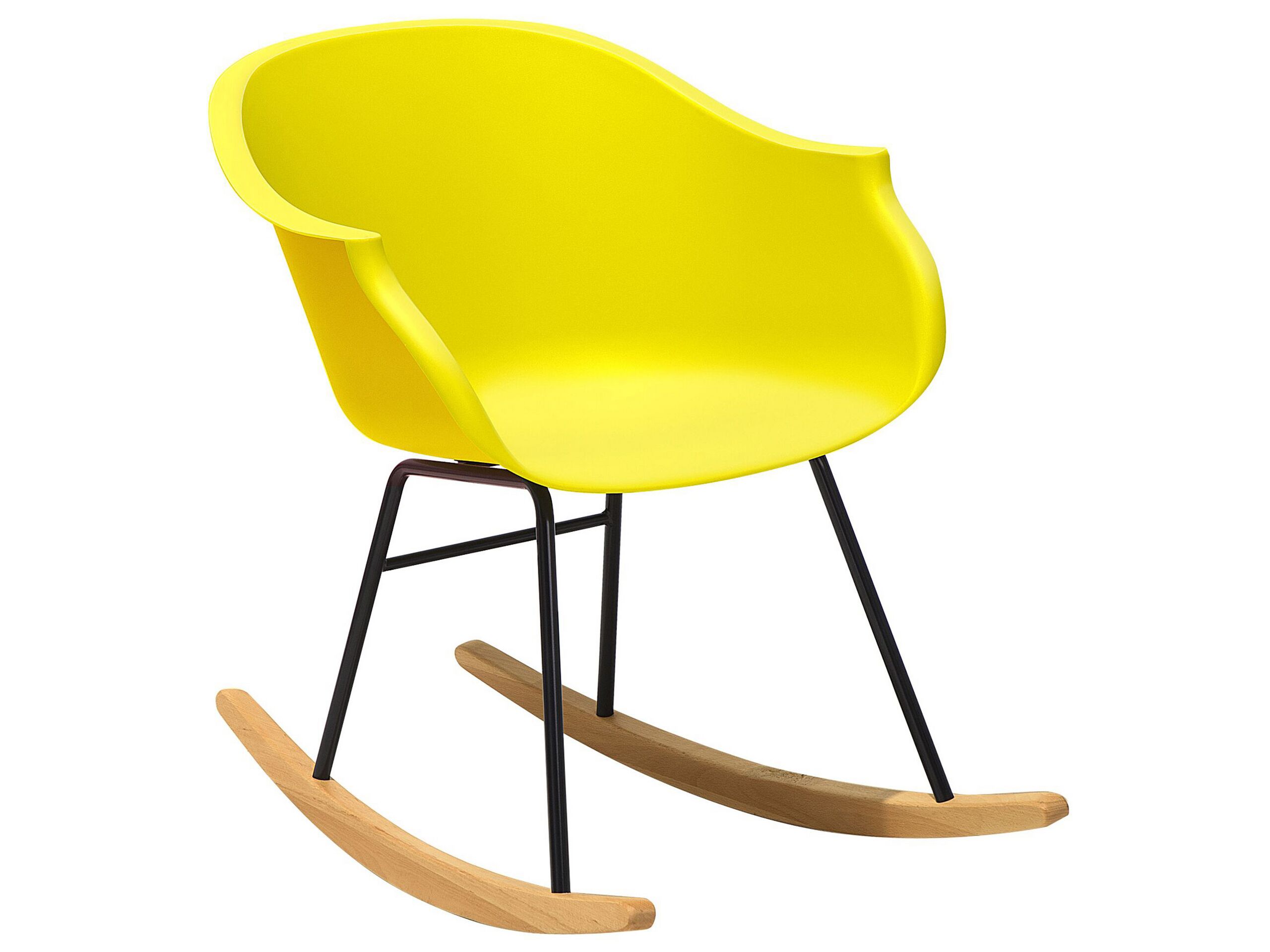 Chaise à bascule jaune (photo) Chaise à bascule jaune