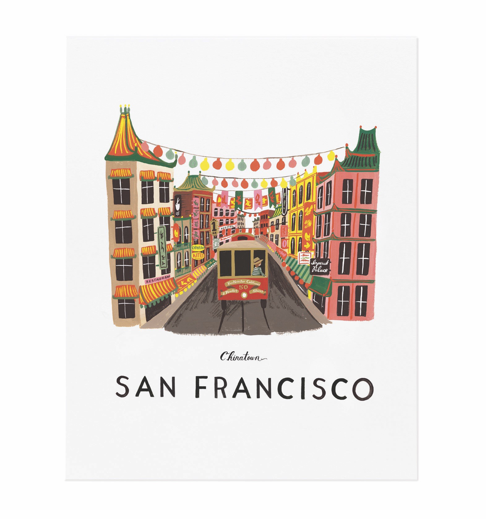 Affiche san francisco 28x35 cm Affiche san francisco 28x35 cm