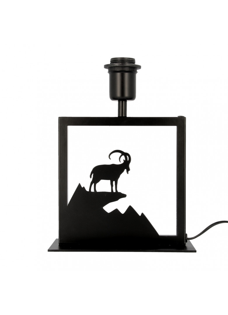 Lampe à poser cadre noir bouquetin Lampe à poser cadre noir bouquetin