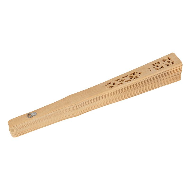 Eventail en bois naturel à décorer 20cm Eventail en bois naturel à décorer 20cm