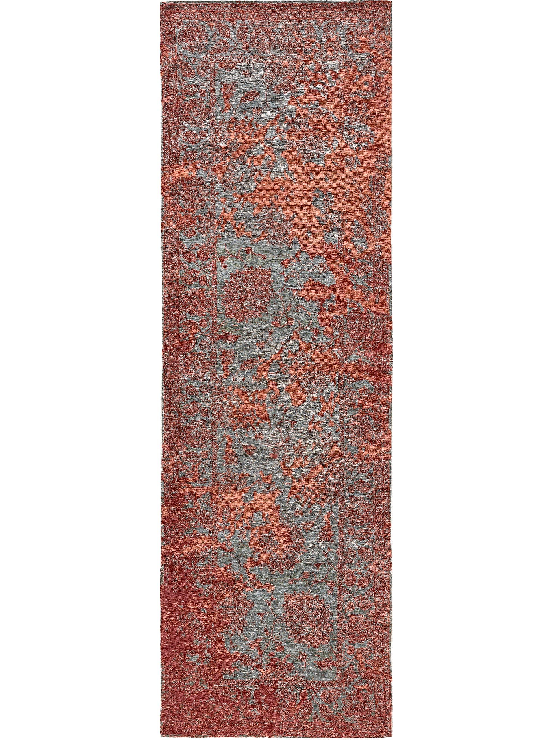Tapis de couloir rouge/bleu 80x250