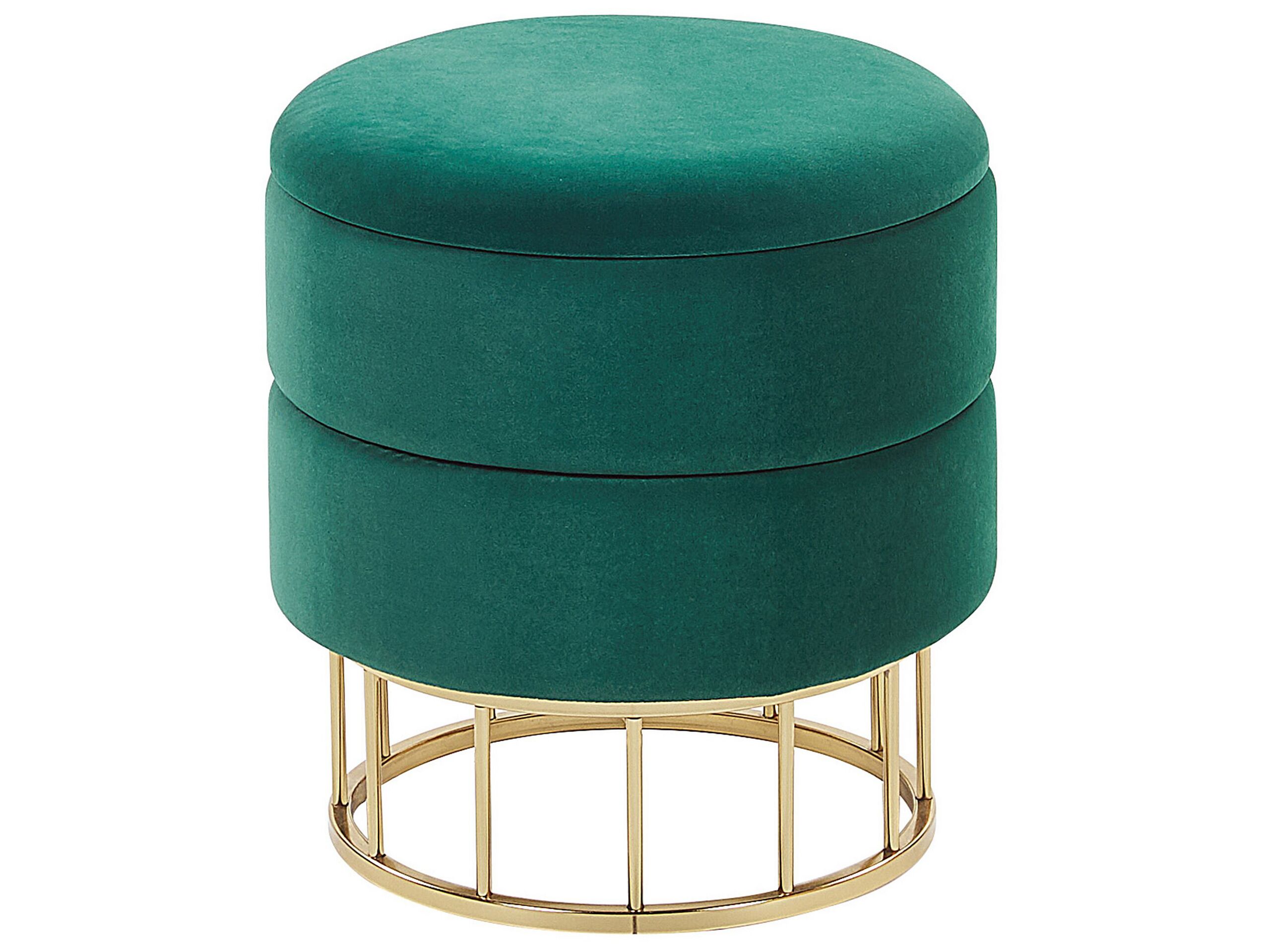 Pouf Vert foncé Velours