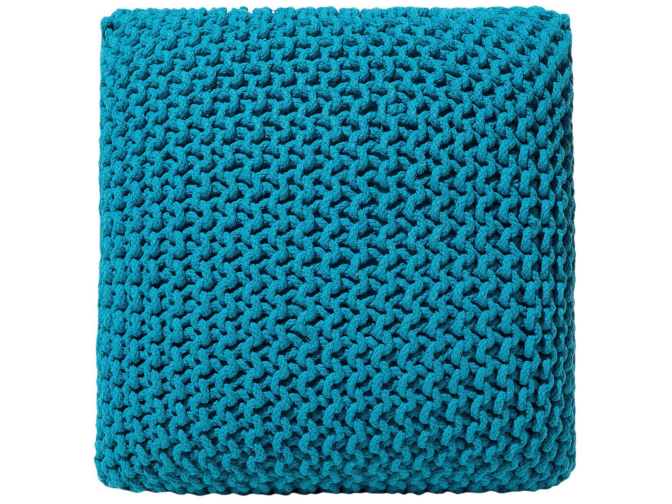 Pouf en coton bleu marine 50 cm (photo) Pouf en coton bleu marine 50 cm