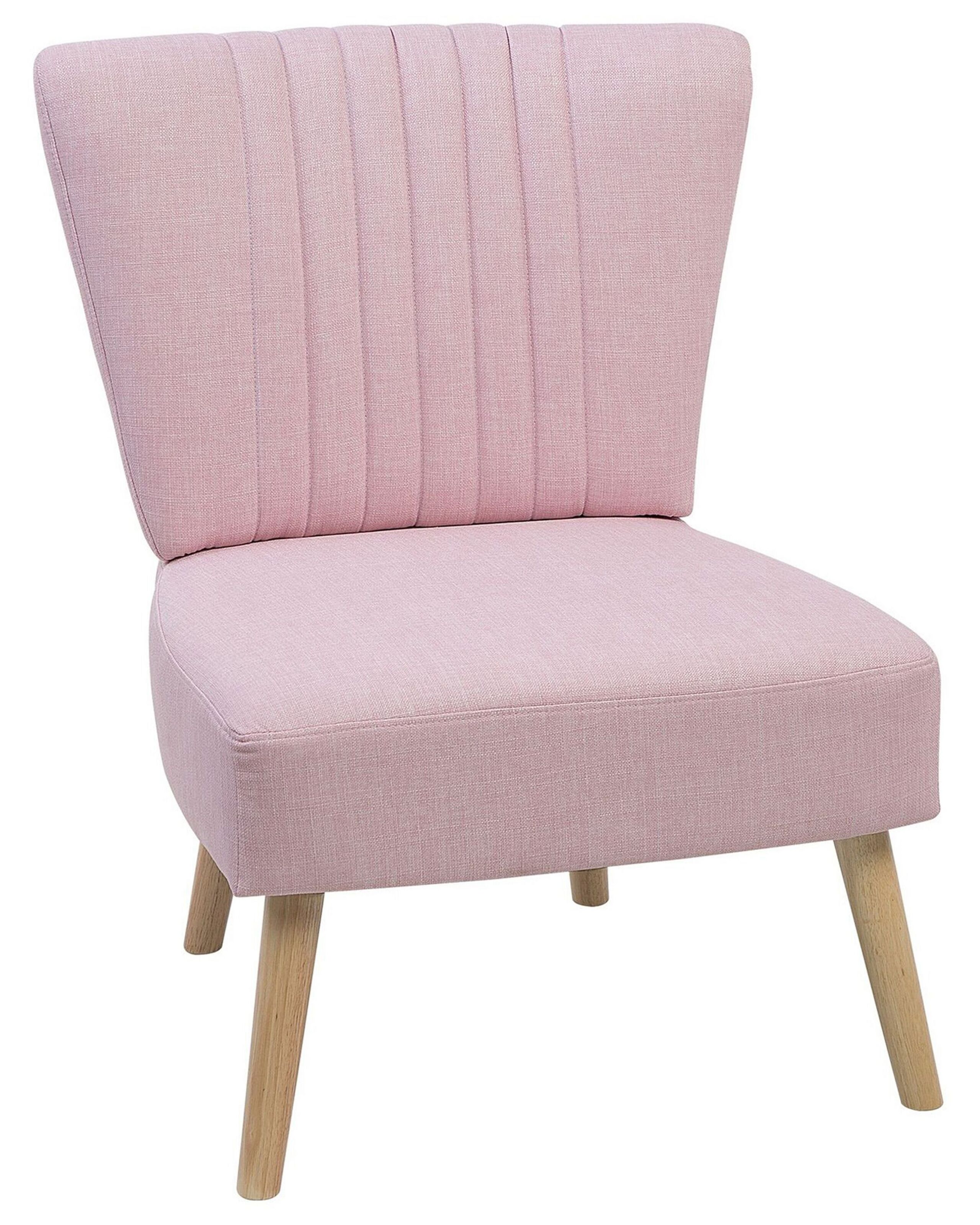 Fauteuil en tissu rose (photo) Fauteuil en tissu rose