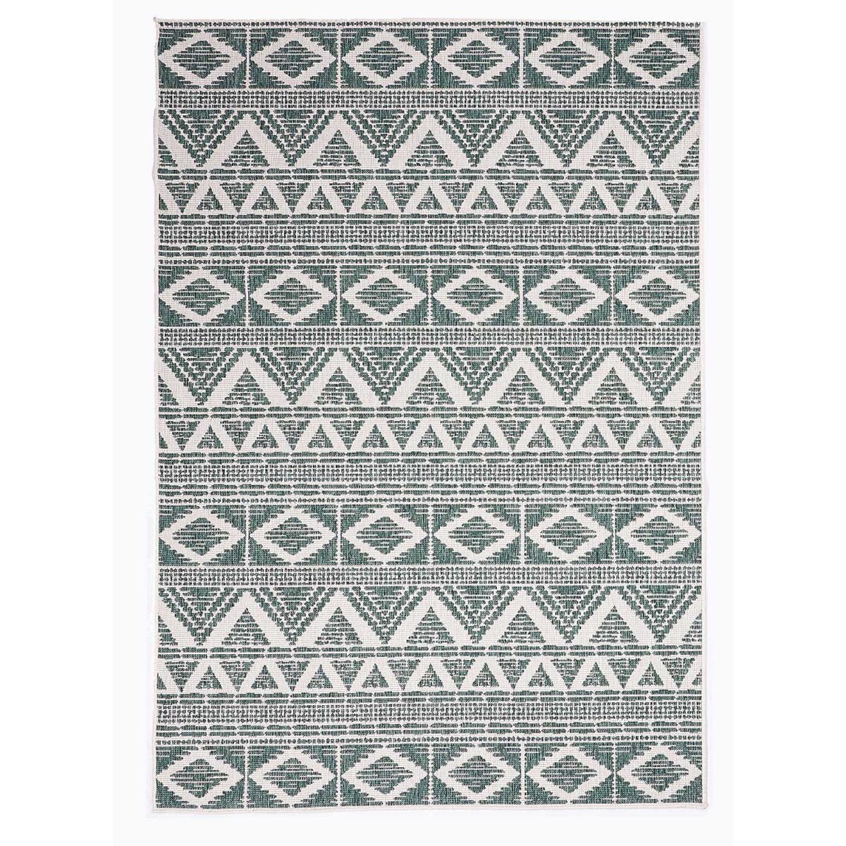 Tapis berbère style en polypropylène vert 140x200 Tapis berbère style en polypropylène vert 140x200
