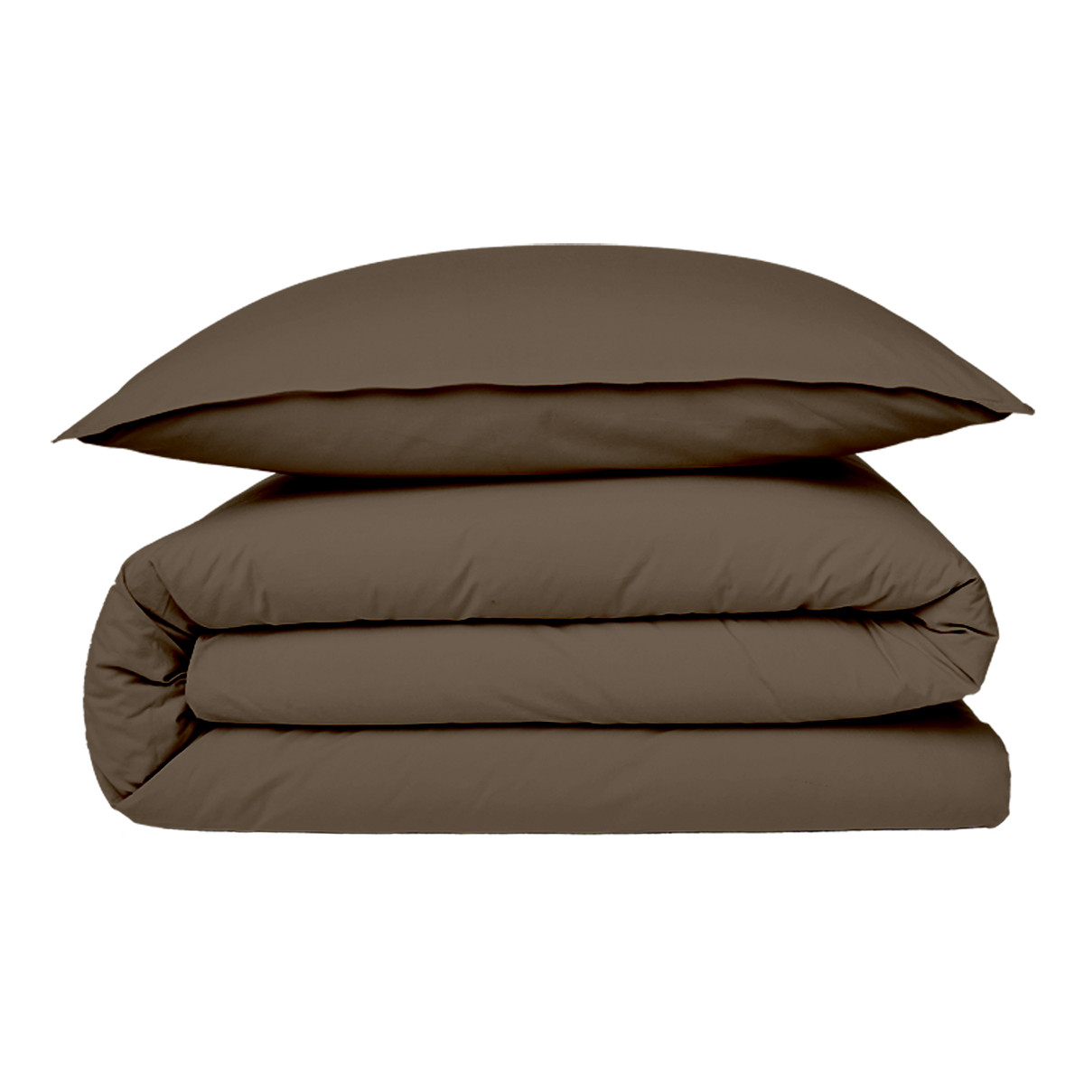 Housse de couette Taupe 240x220cm 57 fils